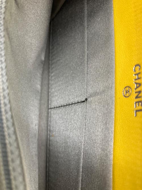 CHANEL（シャネル）CHANEL (シャネル) ラウンドファスナー長財布 イエローの古着・服飾アイテム