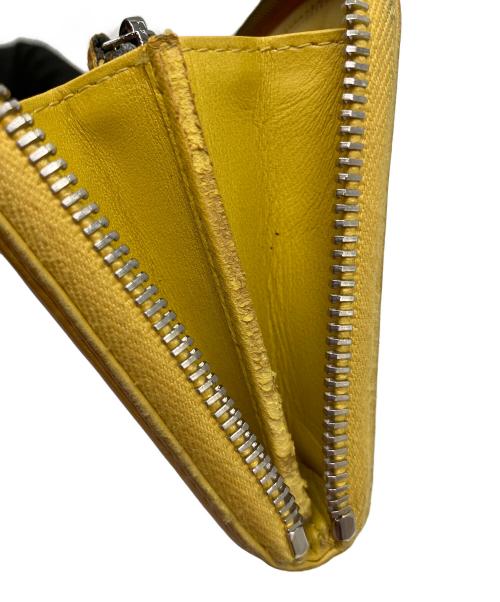 CHANEL（シャネル）CHANEL (シャネル) ラウンドファスナー長財布 イエローの古着・服飾アイテム