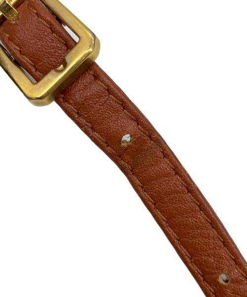 MCM（エムシーエム）MCM (エムシーエム) ロゴグラム ヴィセトス ラウンドショルダーバッグ ブラウンの古着・服飾アイテム