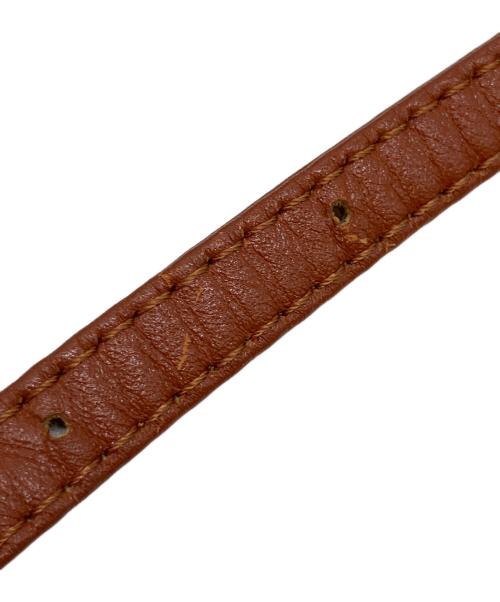 MCM（エムシーエム）MCM (エムシーエム) ロゴグラム ヴィセトス ラウンドショルダーバッグ ブラウンの古着・服飾アイテム