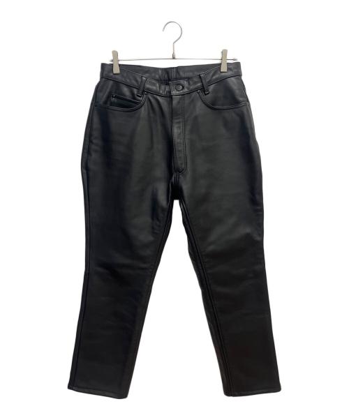 KADOYA（カドヤ）KADOYA (カドヤ) レザーパンツ ブラック サイズ:SIZE 34の古着・服飾アイテム