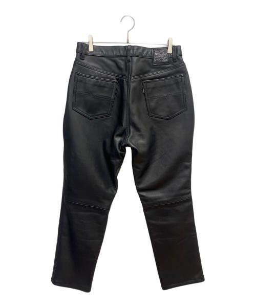KADOYA（カドヤ）KADOYA (カドヤ) レザーパンツ ブラック サイズ:SIZE 34の古着・服飾アイテム