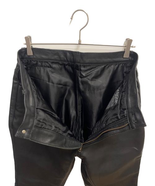 KADOYA（カドヤ）KADOYA (カドヤ) レザーパンツ ブラック サイズ:SIZE 34の古着・服飾アイテム