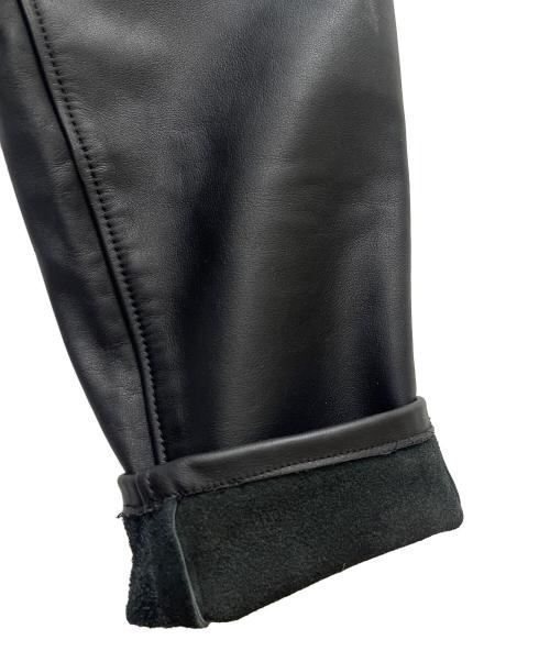 KADOYA（カドヤ）KADOYA (カドヤ) レザーパンツ ブラック サイズ:SIZE 34の古着・服飾アイテム