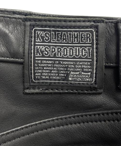 KADOYA（カドヤ）KADOYA (カドヤ) レザーパンツ ブラック サイズ:SIZE 34の古着・服飾アイテム
