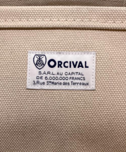 ORCIVAL（オーシバル）ORCIVAL (オーシバル) トートバッグ ベージュ×グリーンの古着・服飾アイテム