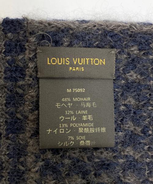 LOUIS VUITTON（ルイ ヴィトン）LOUIS VUITTON (ルイ ヴィトン) エシャルプ エセル　マフラー ブラウンの古着・服飾アイテム