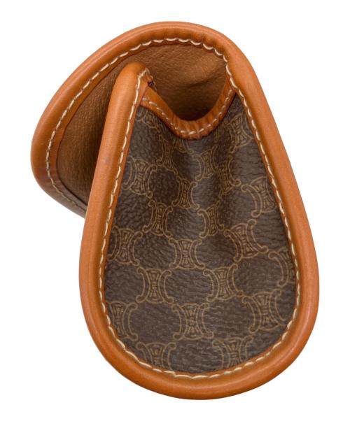 CELINE（セリーヌ）CELINE (セリーヌ) マカダム　ポーチ ブラウンの古着・服飾アイテム