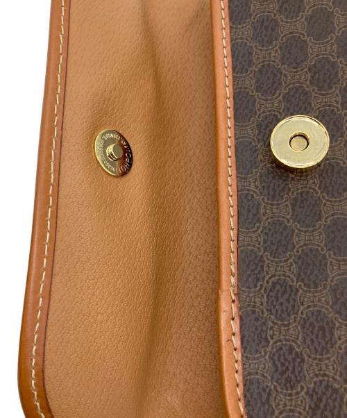 CELINE（セリーヌ）CELINE (セリーヌ) マカダム　ポーチ ブラウンの古着・服飾アイテム