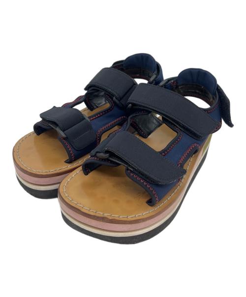 MARNI（マルニ）MARNI (マルニ) プラットファームサンダル ネイビー サイズ:SIZE 不明の古着・服飾アイテム