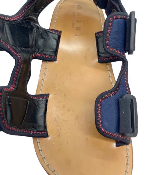 MARNI（マルニ）MARNI (マルニ) プラットファームサンダル ネイビー サイズ:SIZE 不明の古着・服飾アイテム