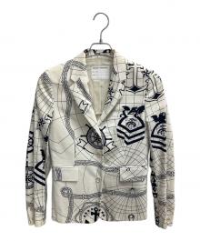 BROOKS BROTHERS（ブルックスブラザーズ）の古着「テーラードジャケット」｜ホワイト×ブラック