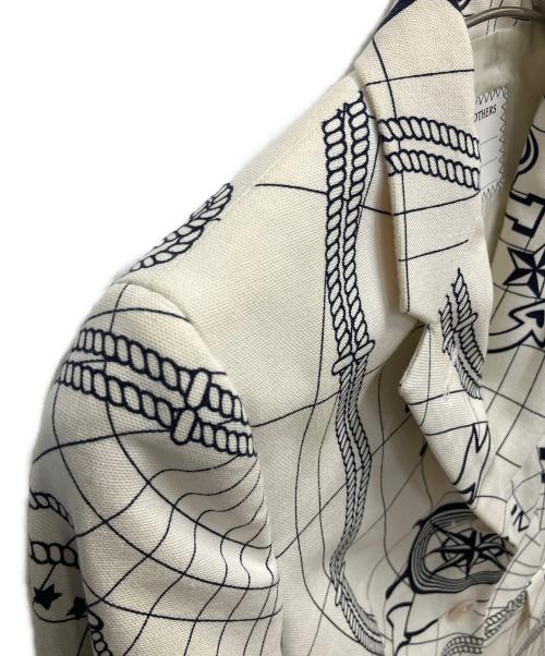 BROOKS BROTHERS（ブルックスブラザーズ）BROOKS BROTHERS (ブルックスブラザーズ) テーラードジャケット ホワイト×ブラック サイズ:BB1の古着・服飾アイテム