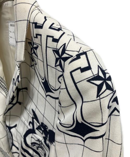 BROOKS BROTHERS（ブルックスブラザーズ）BROOKS BROTHERS (ブルックスブラザーズ) テーラードジャケット ホワイト×ブラック サイズ:BB1の古着・服飾アイテム