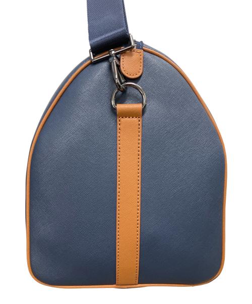 COLE HAAN（コールハーン）COLE HAAN (コールハーン) 2WAYボストンバッグ ネイビー×ブラウンの古着・服飾アイテム