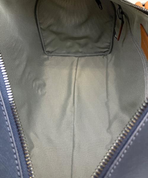 COLE HAAN（コールハーン）COLE HAAN (コールハーン) 2WAYボストンバッグ ネイビー×ブラウンの古着・服飾アイテム
