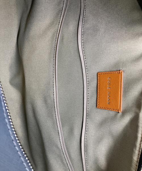 COLE HAAN（コールハーン）COLE HAAN (コールハーン) 2WAYボストンバッグ ネイビー×ブラウンの古着・服飾アイテム