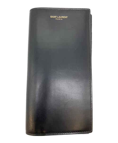 Saint Laurent Paris（サンローランパリ）Saint Laurent Paris (サンローランパリ) 長財布 ブラックの古着・服飾アイテム