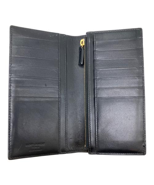 Saint Laurent Paris（サンローランパリ）Saint Laurent Paris (サンローランパリ) 長財布 ブラックの古着・服飾アイテム