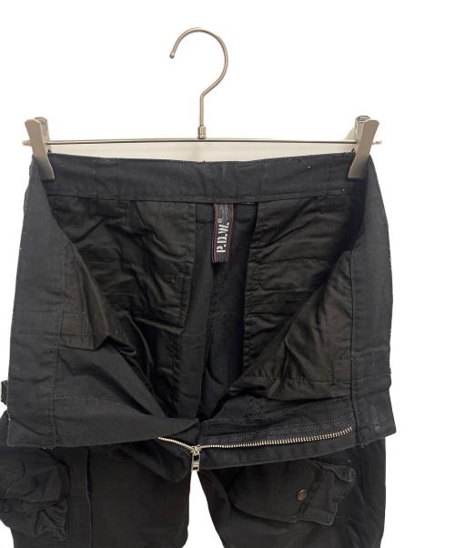 P.D.W（ピーディーダブル）P.D.W (ピーディーダブル) カーゴパンツ ブラック サイズ:SIZE Lの古着・服飾アイテム