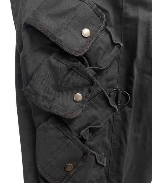 P.D.W（ピーディーダブル）P.D.W (ピーディーダブル) カーゴパンツ ブラック サイズ:SIZE Lの古着・服飾アイテム