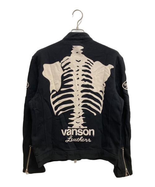VANSON（バンソン）VANSON (バンソン) ライダースジャケット ブラック サイズ:SIZE Lの古着・服飾アイテム