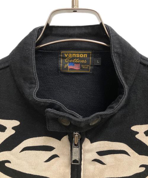 VANSON（バンソン）VANSON (バンソン) ライダースジャケット ブラック サイズ:SIZE Lの古着・服飾アイテム