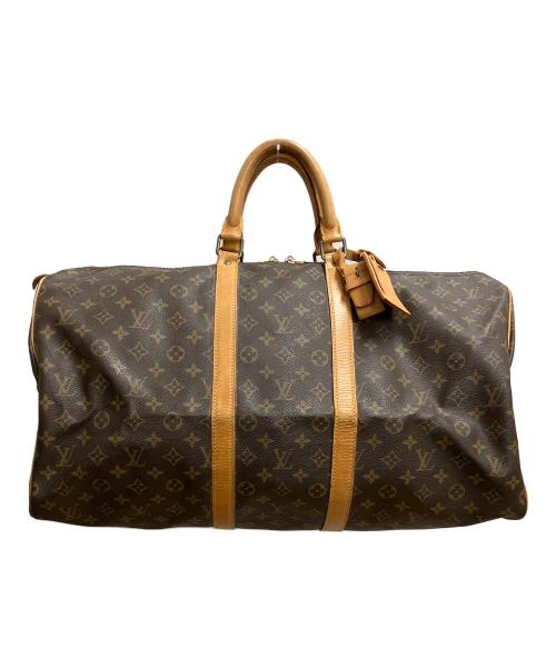 LOUIS VUITTON（ルイ ヴィトン）LOUIS VUITTON (ルイ ヴィトン) モノグラム キーポル55 トラベルバッグ ブラウンの古着・服飾アイテム