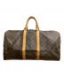 LOUIS VUITTON (ルイ ヴィトン) モノグラム キーポル55 トラベルバッグ ブラウン：60000円