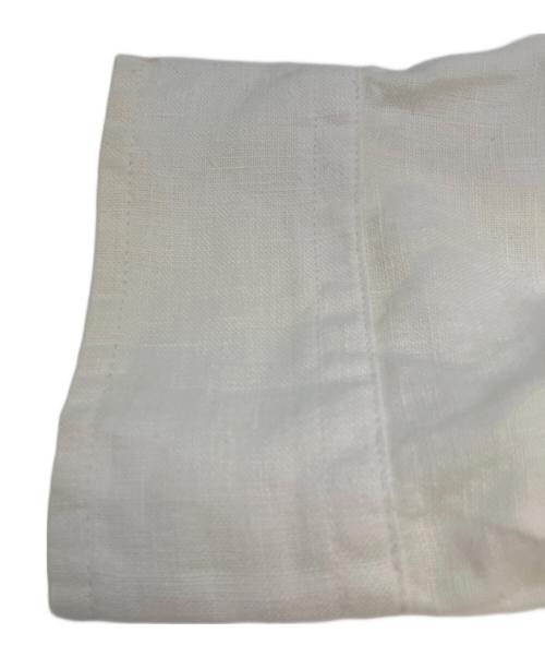 LAUREN RALPH LAUREN（ローレンラルフローレン）LAUREN RALPH LAUREN (ローレンラルフローレン) クロップドスリーブシャツ 半袖ワンピース ホワイト サイズ:SIZE 2の古着・服飾アイテム