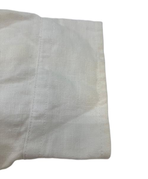 LAUREN RALPH LAUREN（ローレンラルフローレン）LAUREN RALPH LAUREN (ローレンラルフローレン) クロップドスリーブシャツ 半袖ワンピース ホワイト サイズ:SIZE 2の古着・服飾アイテム