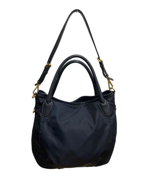 PRADA（プラダ）PRADA (プラダ) TESSUTO VIT.DAI  2WAYバッグ ネイビーの古着・服飾アイテム