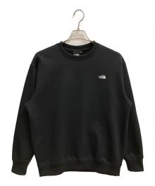 THE NORTH FACE（ザ ノース フェイス）の古着「スモールロゴヘザースウェットクルー スウェット」｜ブラック