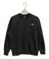 THE NORTH FACE（ザ ノース フェイス）の古着「スモールロゴヘザースウェットクルー スウェット」｜ブラック