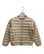 DANTONダントン）の古着「クルーネックインナーダウンジャケット ダウンジャケット」｜アイボリー