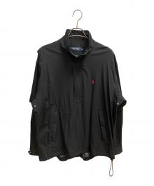 POLO GOLF（ポロ ゴルフ）の古着「ハーフジップジャケット ナイロンジャケット」｜ブラック