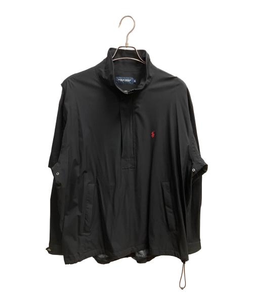POLO GOLF（ポロ ゴルフ）POLO GOLF (ポロ ゴルフ) ハーフジップジャケット ナイロンジャケット ブラック サイズ:SIZE XLの古着・服飾アイテム