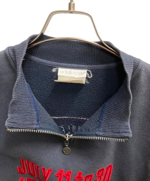 adidas（アディダス）adidas (アディダス) イングランドワールドカップ ハーフジップスウェット ブラック×レッド サイズ:SIZE Lの古着・服飾アイテム