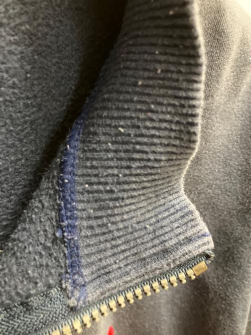 adidas（アディダス）adidas (アディダス) イングランドワールドカップ ハーフジップスウェット ブラック×レッド サイズ:SIZE Lの古着・服飾アイテム