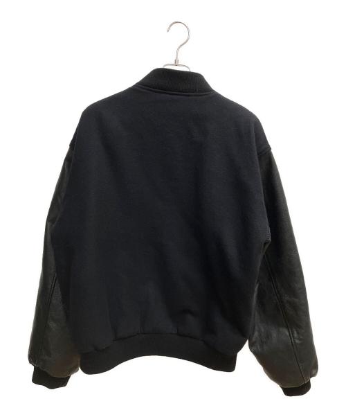 New ZLANDER（ニュージランダー）New ZLANDER (ニュージランダー) レザー切替スタジャン ブラック サイズ:SIZE XLの古着・服飾アイテム