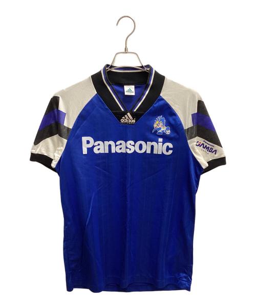 adidas（アディダス）adidas (アディダス) ガンバ大阪 (ガンバオオサカ) ガンバ大阪ホームユニフォーム ゲームシャツ ブルー×ホワイト サイズ:SIZE Lの古着・服飾アイテム