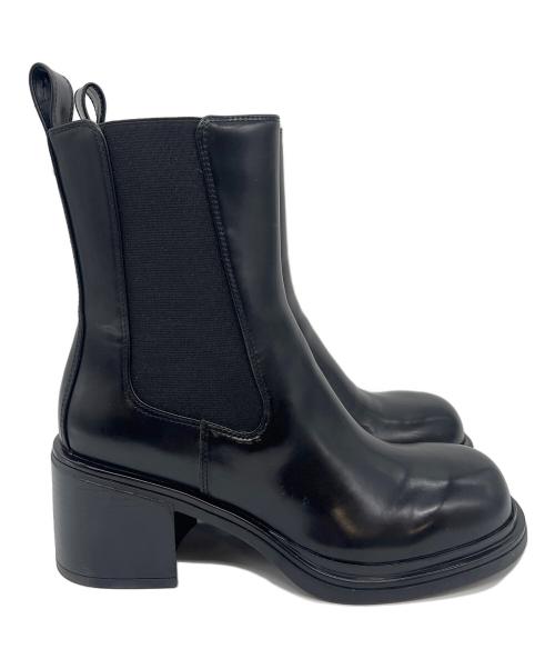 ARMANI EXCHANGE（アルマーニ エクスチェンジ）ARMANI EXCHANGE (アルマーニ エクスチェンジ) <オンライン限定>チェルシーブーツ ブラック サイズ:SIZE 38の古着・服飾アイテム