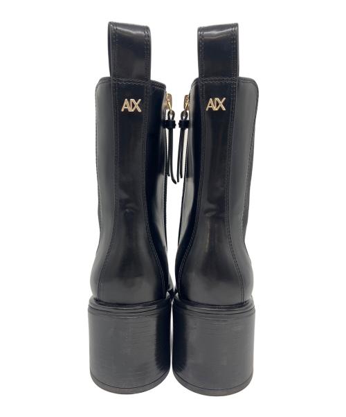 ARMANI EXCHANGE（アルマーニ エクスチェンジ）ARMANI EXCHANGE (アルマーニ エクスチェンジ) <オンライン限定>チェルシーブーツ ブラック サイズ:SIZE 38の古着・服飾アイテム