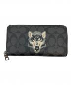 COACHコーチ）の古着「長財布」｜ブラック