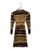 LEONARDレオナール）の古着「総柄長袖ワンピース」｜マルチカラー