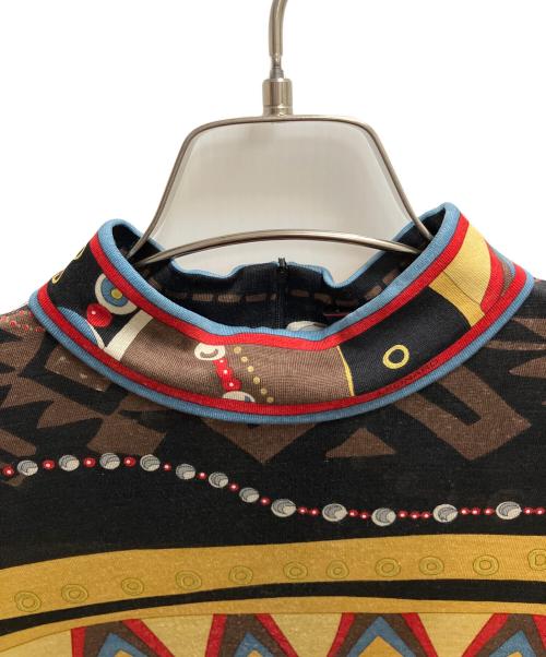 LEONARD（レオナール）LEONARD (レオナール) 総柄長袖ワンピース マルチカラー サイズ:SIZE Lの古着・服飾アイテム