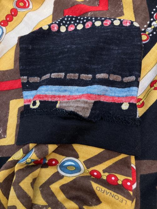 LEONARD（レオナール）LEONARD (レオナール) 総柄長袖ワンピース マルチカラー サイズ:SIZE Lの古着・服飾アイテム