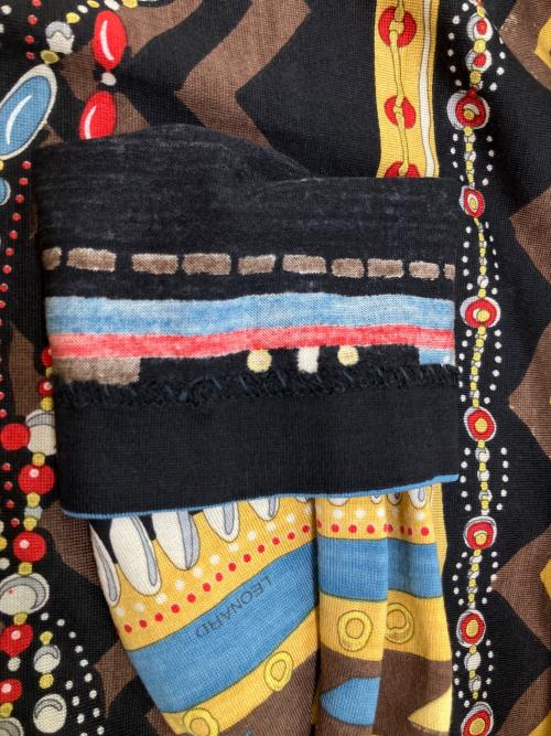 LEONARD（レオナール）LEONARD (レオナール) 総柄長袖ワンピース マルチカラー サイズ:SIZE Lの古着・服飾アイテム