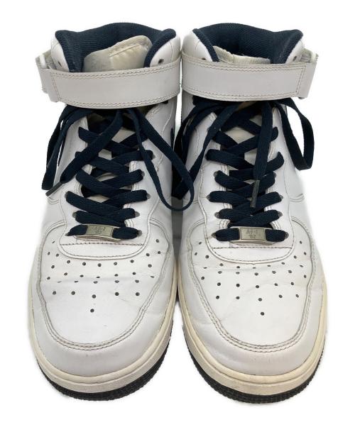 NIKE（ナイキ）NIKE (ナイキ) AIR FORCE 1 MID ‘07 ホワイト×ブルー サイズ:SIZE 27.5cmの古着・服飾アイテム