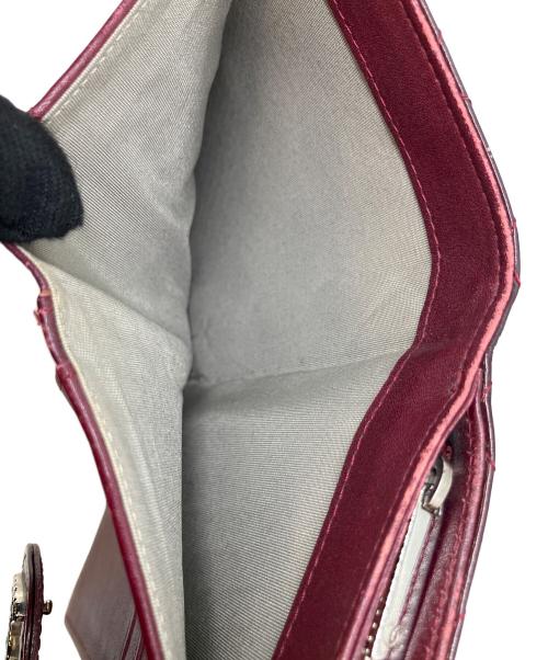 CHANEL（シャネル）CHANEL (シャネル) 2つ折り財布 ワインレッドの古着・服飾アイテム